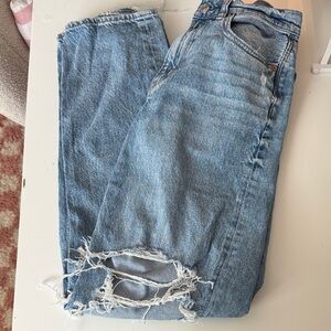 American Eagle Outfitters Light Blue High Rise Strigid Jeans